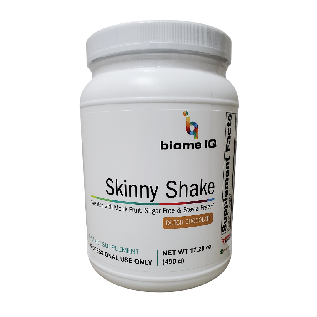 Le Skinny Shake est un mélange de shake riche en nutriments conçu pour répondre aux besoins des personnes ayant des restrictions alimentaires, comme les régimes végétaliens, végétariens, sans soja, sans produits laitiers, sans sucre et sans stévia. Skinny Shake est une source alternative de protéines de qualité. Notre formule combine un mélange de protéines naturelles de pois et de riz, des enzymes végétales, des fibres, avec des micronutriments essentiels : vitamines B activées, magnésium, sélénium, et est sans sucre/stévia. Soutient le métabolisme des protéines, la santé cardiaque et la santé gastro-intestinale.